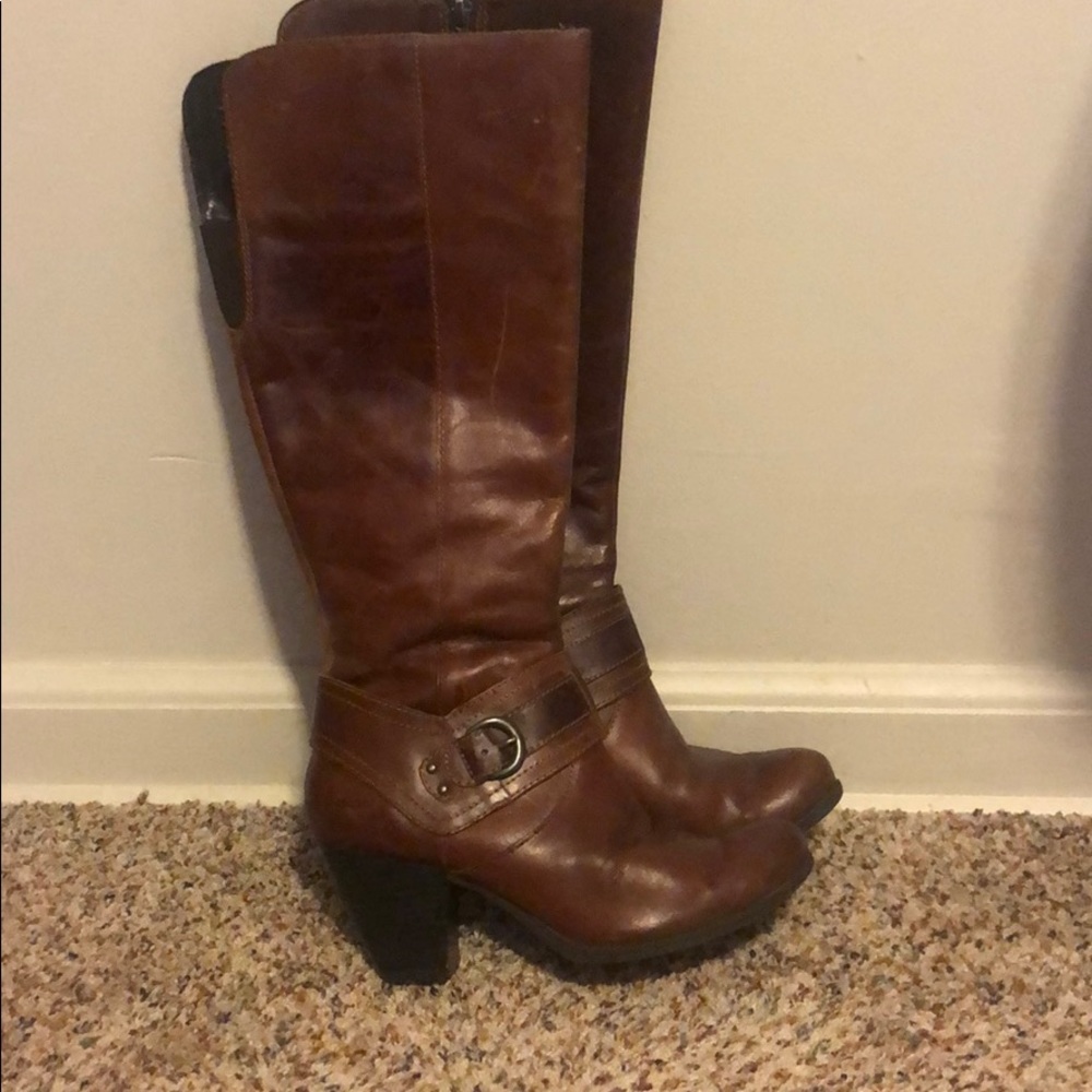B.o.c tall leather heeled boots